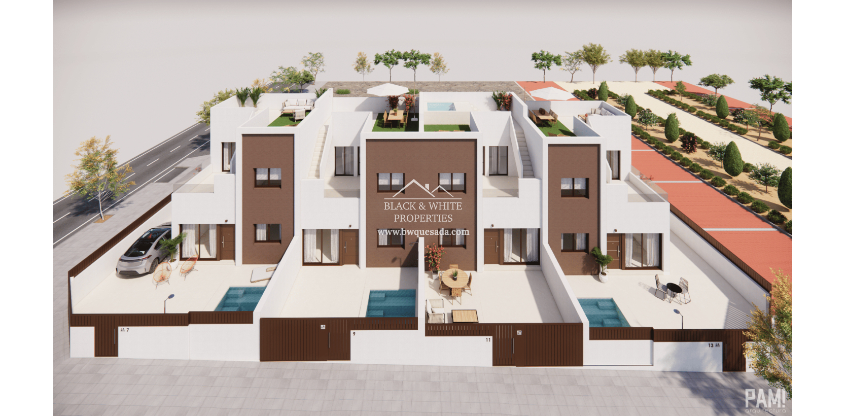 Nouvelle construction - Maison de ville  - Pilar de la Horadada